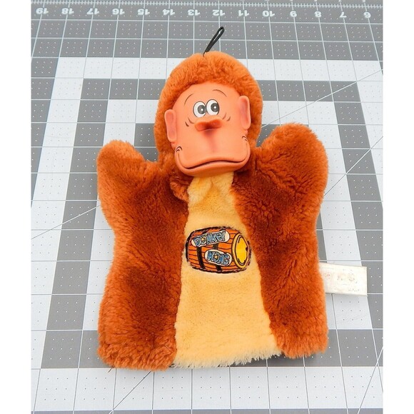 Nintendo Donkey Kong Plush Vintage Hand Puppet Toy 1982 Etone - Picture 1 of 8
